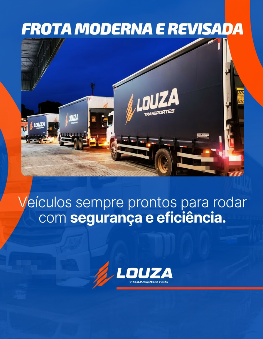 Frota Moderna e Revisada - Louza Transportes